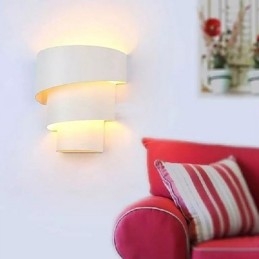 Lámpara de pared en espiral de diseño moderno y de moda de alta calidad, lámpara de pared creativa