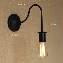 Lámpara de pared decorativa retro con personalidad creativa y simplicidad pastoral estilo americano para pasillos y escaleras.