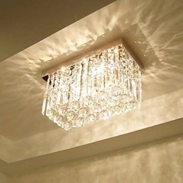 Lámpara de techo moderna y contemporánea de cristal y metal