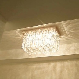 Lámpara de techo moderna y contemporánea de cristal y metal