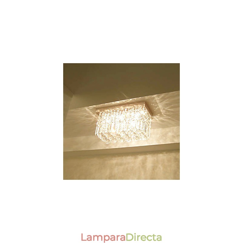 Lámpara de techo moderna y contemporánea de cristal y metal