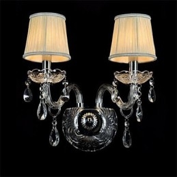 Apliques de pared estilo mini cristal, luces de pared con forma de vela, vidrio moderno y contemporáneo