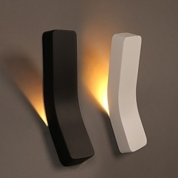 Lámpara de pared de hierro forjado curvado, creativa, contemporánea y contraída, Power Lights