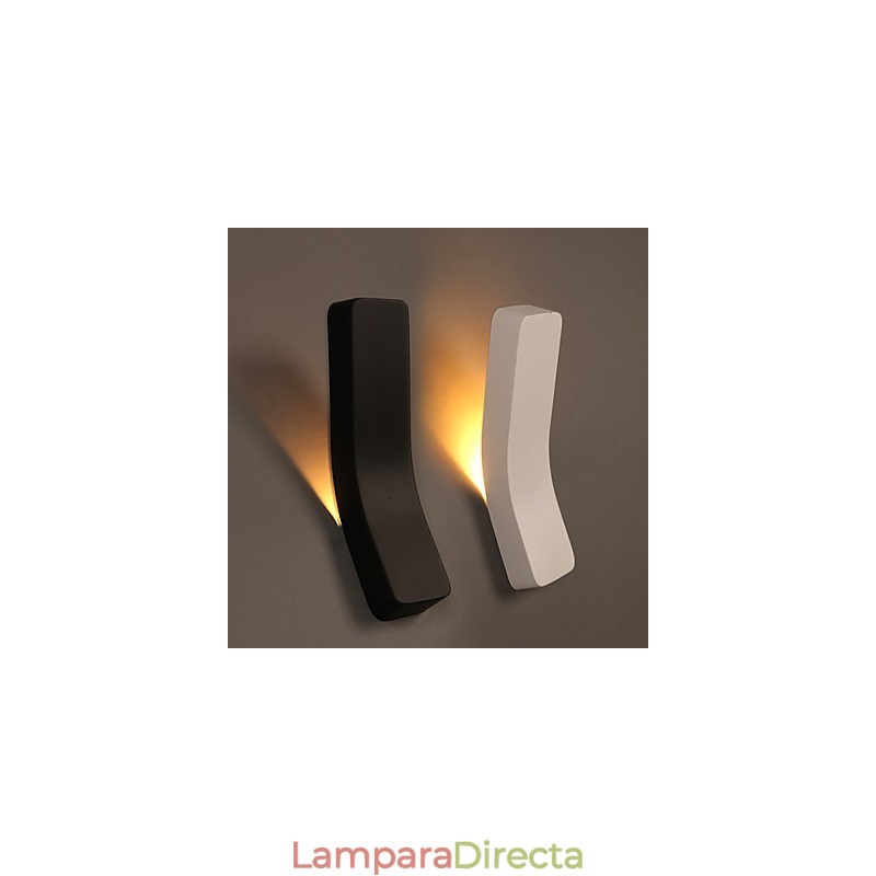 Lámpara de pared de hierro forjado curvado, creativa, contemporánea y contraída, Power Lights