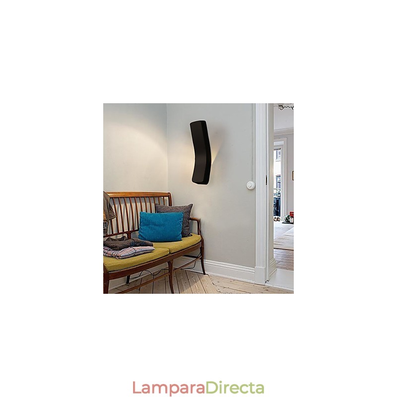 Lámpara de pared de hierro forjado curvado, creativa, contemporánea y contraída, Power Lights