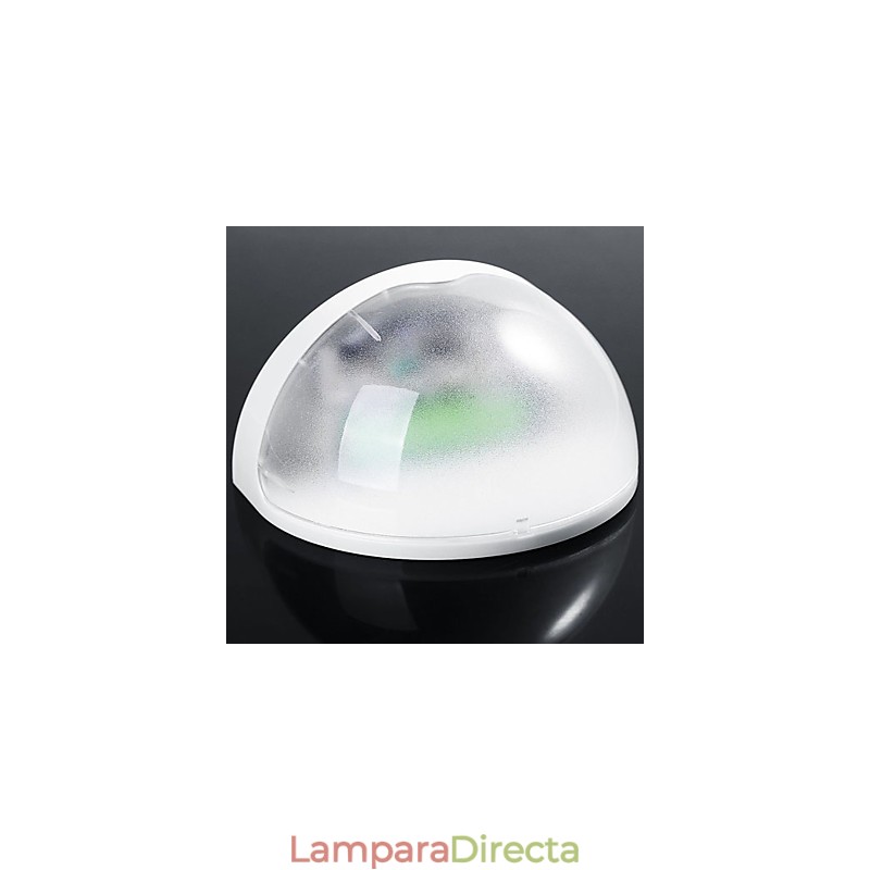 Lámpara solar para jardín exterior con sensor automático (blanca)
