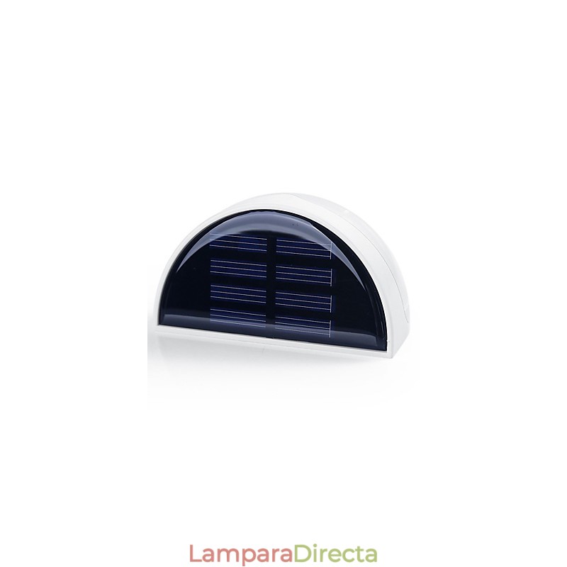Lámpara solar para jardín exterior con sensor automático (blanca)