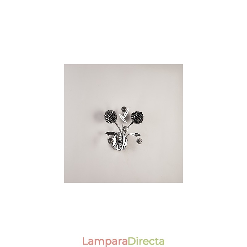 Apliques de pared de cristal estilo mini, modernos y contemporáneos de metal.