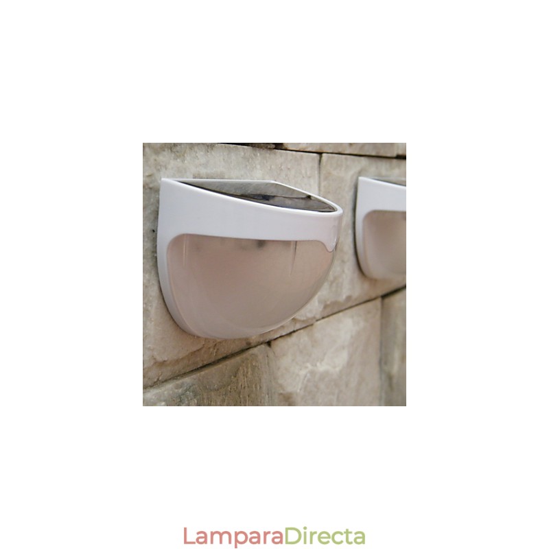 Lámpara de pared solar con control de sonido y luz para jardín, cerca y villa.