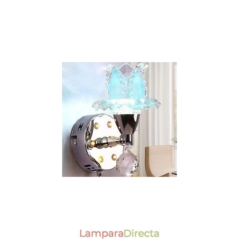 Lámparas de pared de cristal creativas, contemporáneas y contraídas.