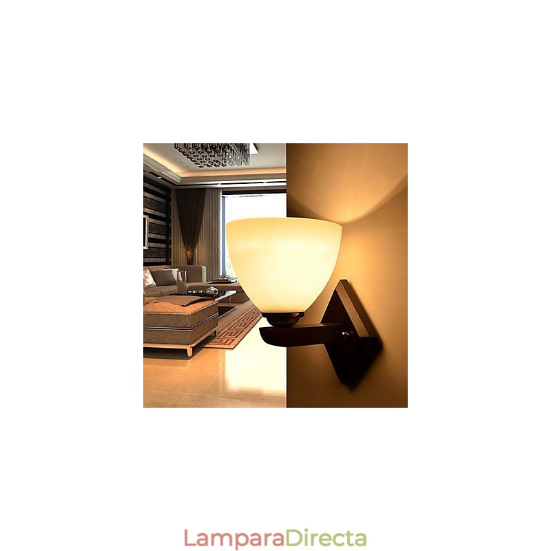 Lámpara de pared de cristal cálida y moderna para la cabecera de la cama.