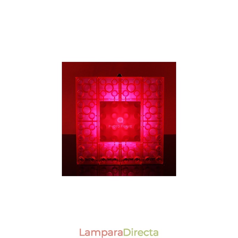 Marco de bloques creativos, luz de colores, lindos pequeños regalos, lámpara de pared, luces con gancho para cinturón