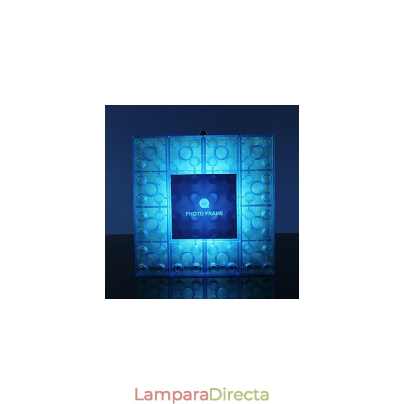 Marco de bloques creativos, luz de colores, lindos pequeños regalos, lámpara de pared, luces con gancho para cinturón