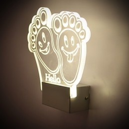 Lámpara de pared acrílica de PVC con chip de luz, moderna y contemporánea de metal.