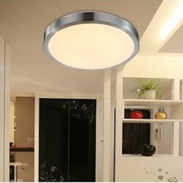 Lámpara de techo empotrada redonda, 7 W, estilo moderno, diámetro 20 cm.