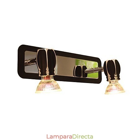 Lámparas de pared negras modernas para baño con 2 luces Lámparas de pared negras modernas para baño con 2 luces