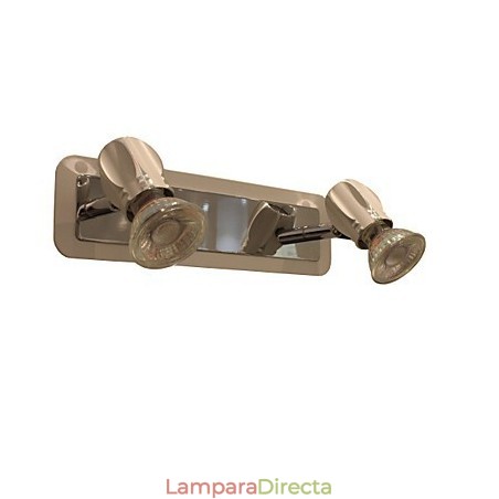 Lámparas de pared cromadas modernas para baño con 2 luces Lámparas de pared cromadas modernas para baño con 2 luces