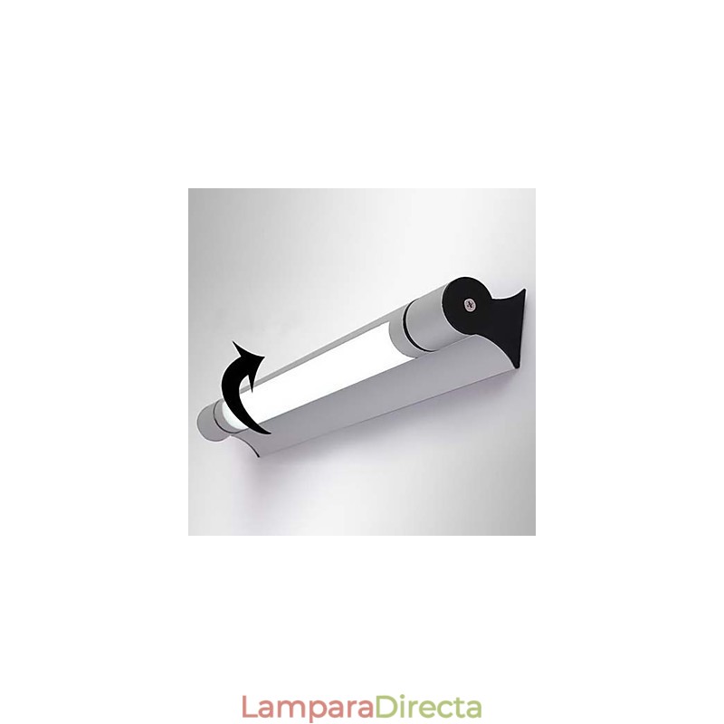 Iluminación de baño moderna contemporánea T5 de metal