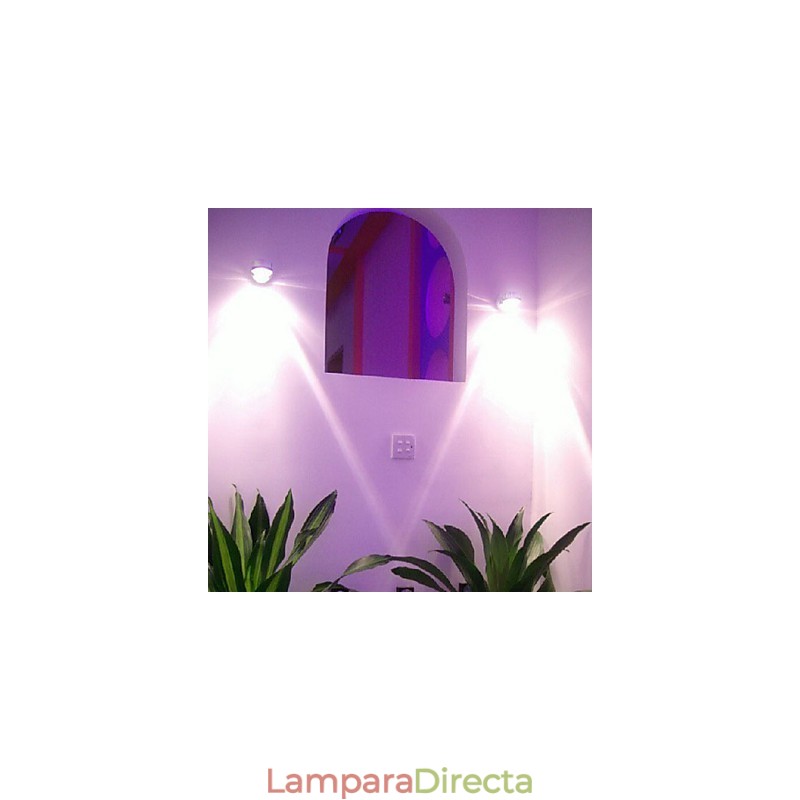 Lámpara de pared moderna con luz dispersa, diseño de ciencia ficción