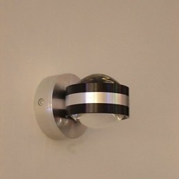 Apliques de pared de aluminio de doble cara para escaleras, modernos y contemporáneos de metal.