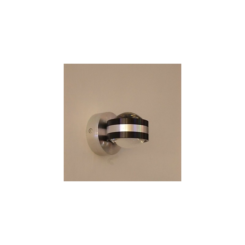 Apliques de pared de aluminio de doble cara para escaleras, modernos y contemporáneos de metal.