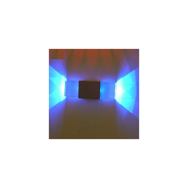 Lámpara de pared cuadrada de aluminio, modelo creativo de barra, apliques de pared modernos y contemporáneos de metal.