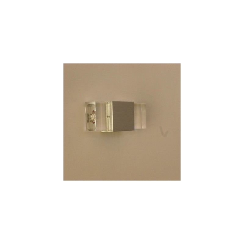 Lámpara de pared cuadrada de aluminio, modelo creativo de barra, apliques de pared modernos y contemporáneos de metal.