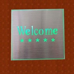 Lámpara indicadora de bienvenida del mercado del hotel Lámpara de pared creativa modelo bar Apliques de metal