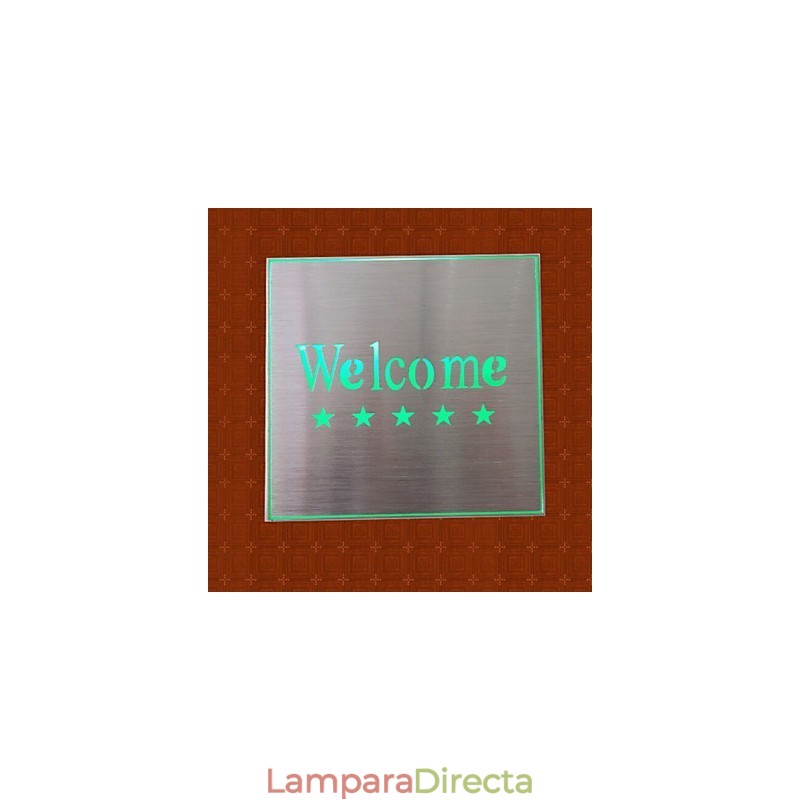 Lámpara indicadora de bienvenida del mercado del hotel Lámpara de pared creativa modelo bar Apliques de metal