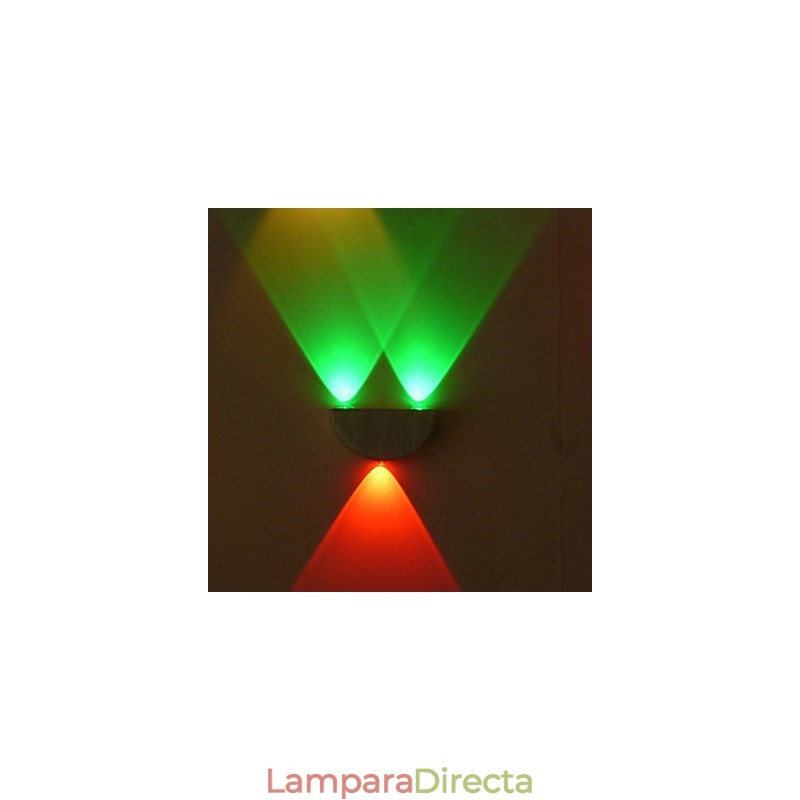 Apliques de pared de medio círculo de metal contemporáneo moderno