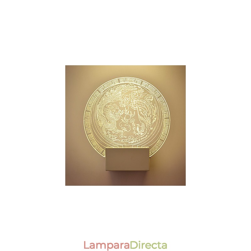 Apliques de pared Lámpara de PVC Luz Moderna Contemporánea Metal
