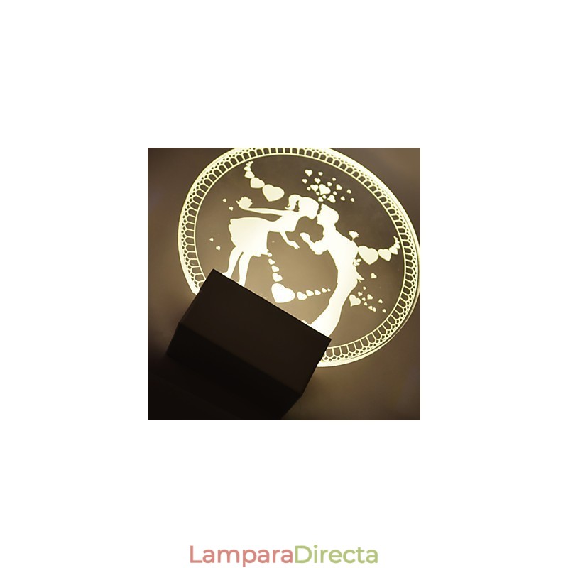 Lámpara de pared acrílica de PVC, moderna y contemporánea, de metal.