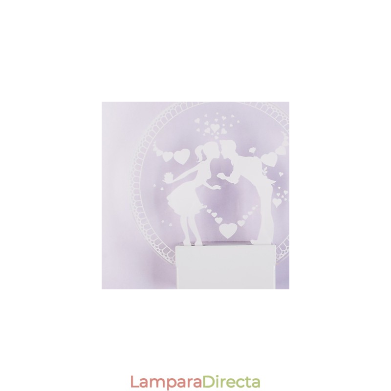 Lámpara de pared acrílica de PVC, moderna y contemporánea, de metal.