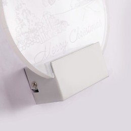 Lámpara de pared acrílica de PVC, moderna y contemporánea, de metal.
