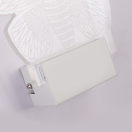 Lámpara de pared acrílica de PVC, moderna y contemporánea, de metal.