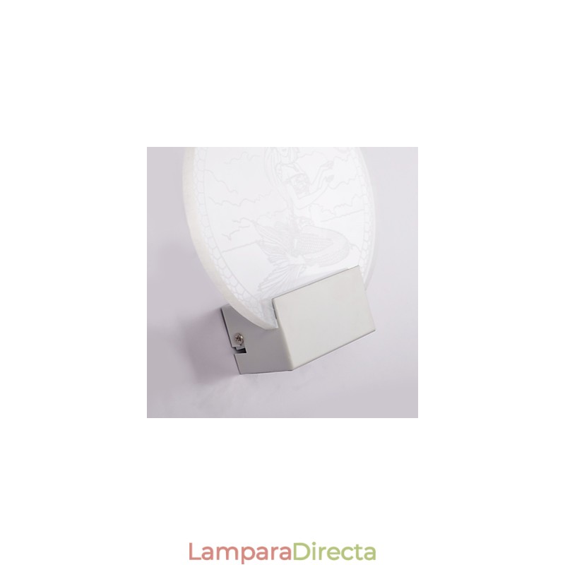 Lámpara de pared acrílica de PVC, moderna y contemporánea, de metal.