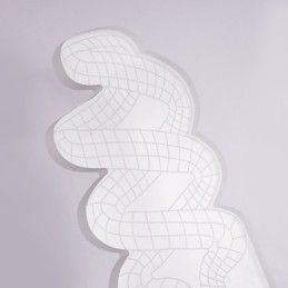 Lámpara de pared acrílica de PVC con chip de luz, moderna y contemporánea de metal.