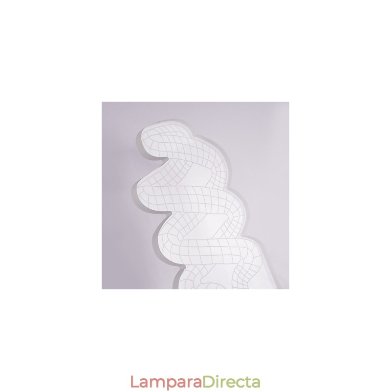 Lámpara de pared acrílica de PVC con chip de luz, moderna y contemporánea de metal.