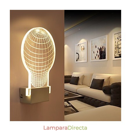 Lámpara de pared acrílica de PVC con chip de luz, moderna y contemporánea de metal. Lámpara de pared acrílica de PVC con chip de luz, moderna y contemporánea de metal.