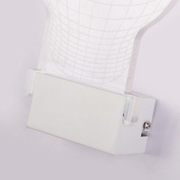 Lámpara de pared acrílica de PVC con chip de luz, moderna y contemporánea de metal.