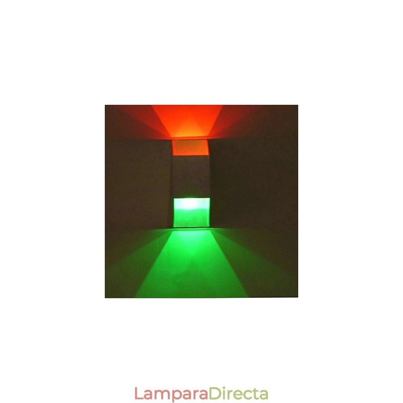 Apliques de pared de metal contemporáneos modernos con diseño de barra creativa trapezoidal doble