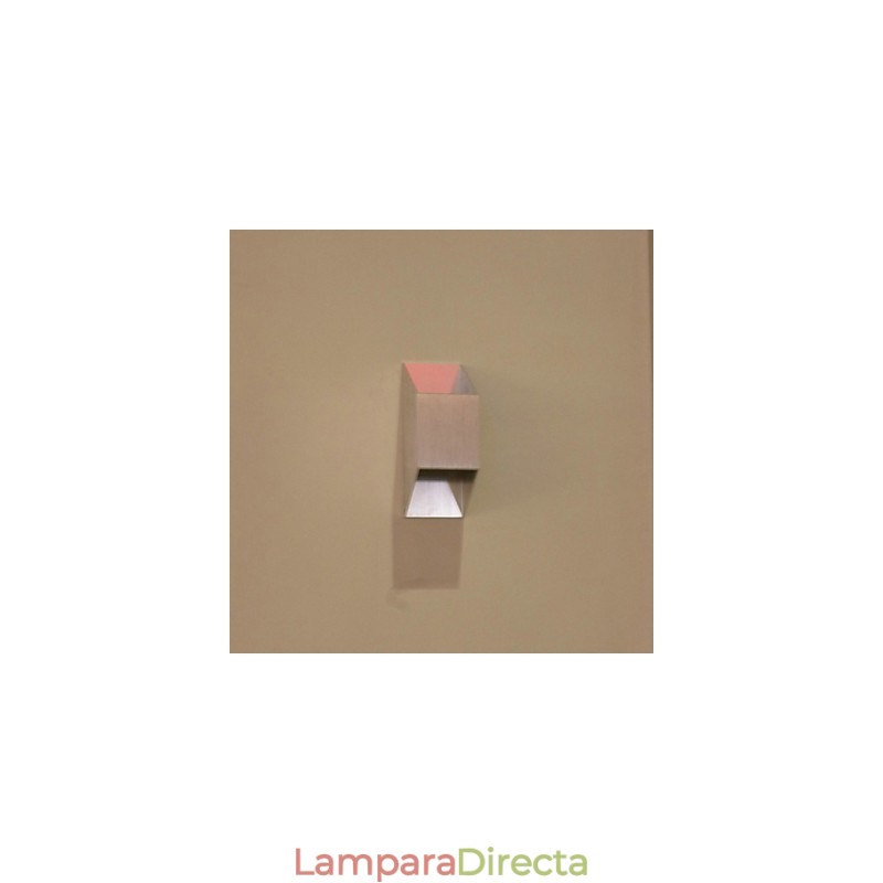 Apliques de pared de metal contemporáneos modernos con diseño de barra creativa trapezoidal doble