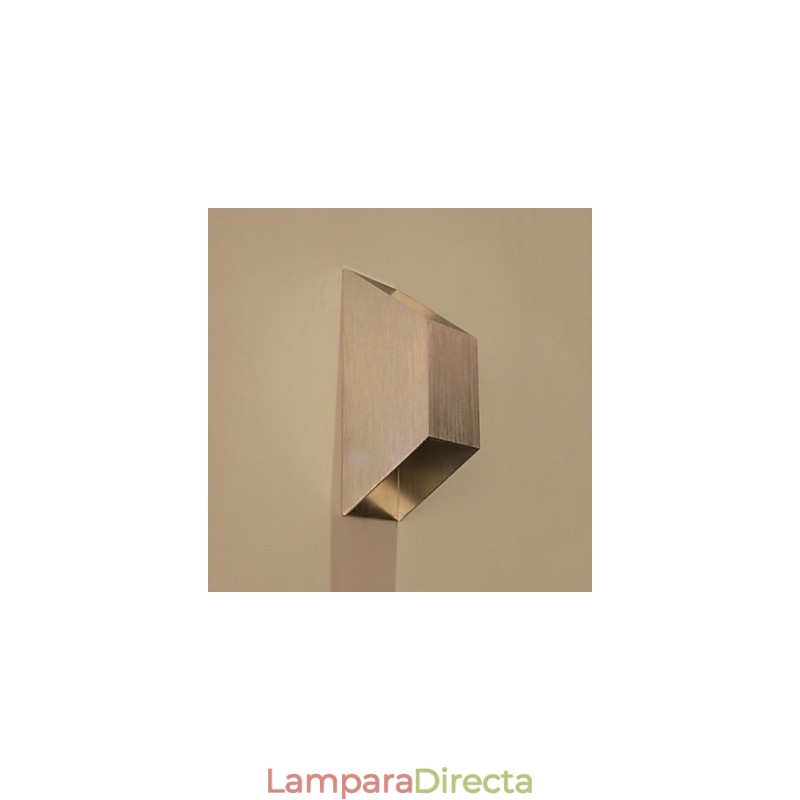 Apliques de pared de metal contemporáneos modernos con diseño de barra creativa trapezoidal doble