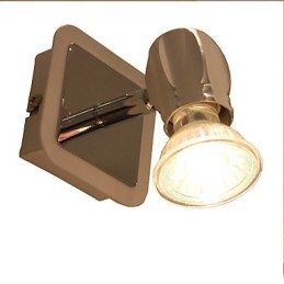 Apliques de pared cromados modernos para baño, 3 W