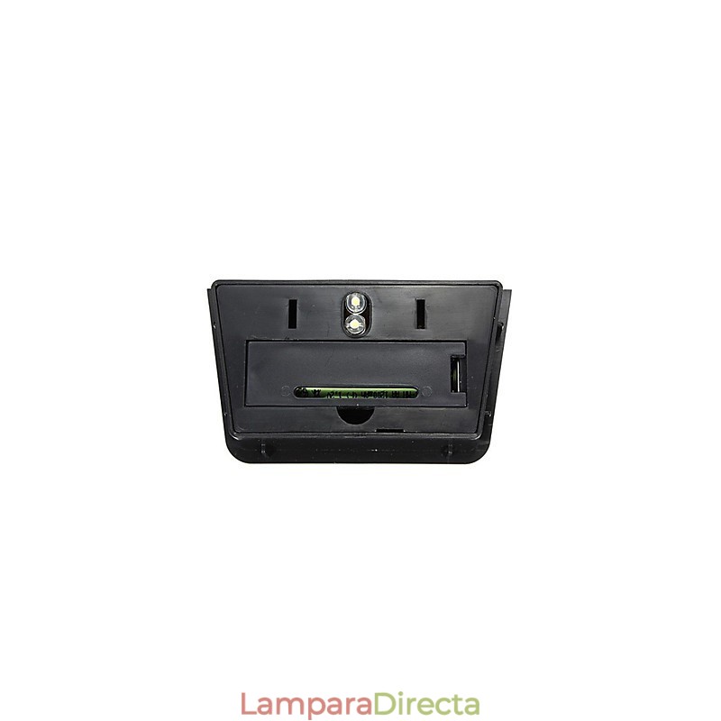 Lámpara de pared solar de color amarillo cálido con 2 faroles para terraza