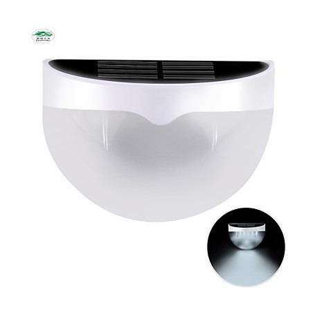 Lámpara solar impermeable IP55 blanca y negra Lámpara solar impermeable IP55 blanca y negra