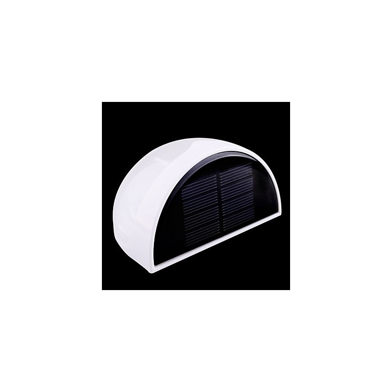 Lámpara solar impermeable IP55 blanca y negra
