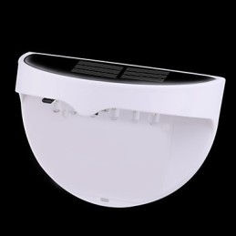 Lámpara solar impermeable IP55 blanca y negra