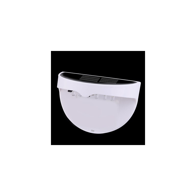 Lámpara solar impermeable IP55 blanca y negra