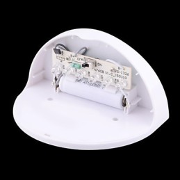 Lámpara solar impermeable IP55 blanca y negra